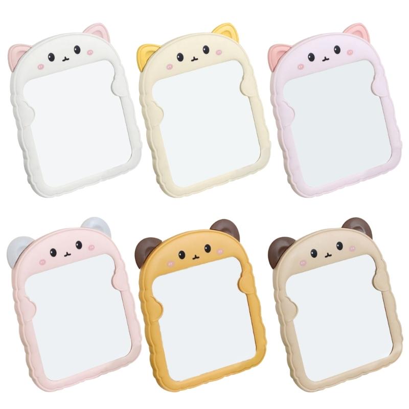 Cartoon Desktop Mirror Women Girls Makeup Mirrors Dormitory Dressing Mirror Gift