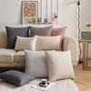 Faux Linen Throw Pillow Cover Home Decorative Pillowcase for Sofa Cafe Modern Solid Color Cushion Cover Square Pillow Case
