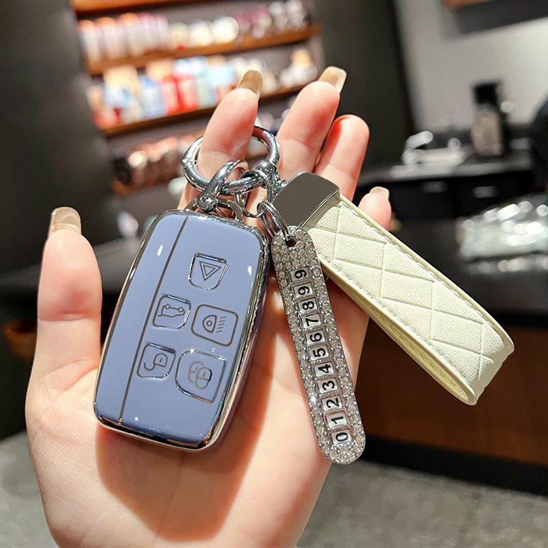 Husă Cheie pentru Land Rover Discovery Sport Range Rover Evoque Freelander Defender Jaguar Husă cu Cataramă