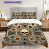 Spider Pattern Bedding Quilt Set Quilt Cover Pillowcase Home Decoration Birthday Gift (1 * Duvet Cover + 2 * Pillowcase, Without Core)