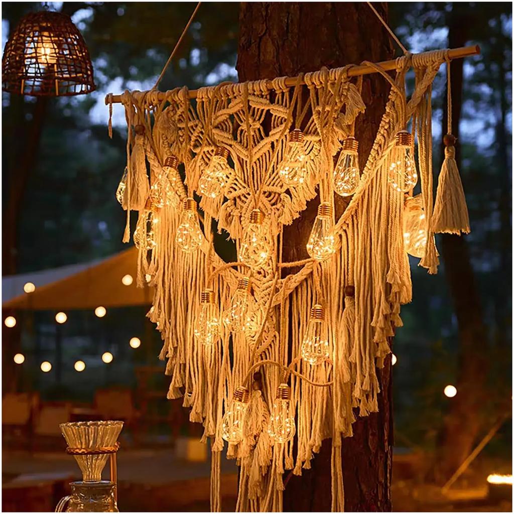 Solar Powered Outdoor String Light 7m 16 Bulb Waterproof Garden Lamp for Patio Fence Path Yard Porch Railing Bar Halloween