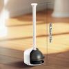 High Pressure Toilet Clog Remover Plunger With Holder Base Easy Storage Design Toilet Bowl Cleaner For Bathroom Cleaning