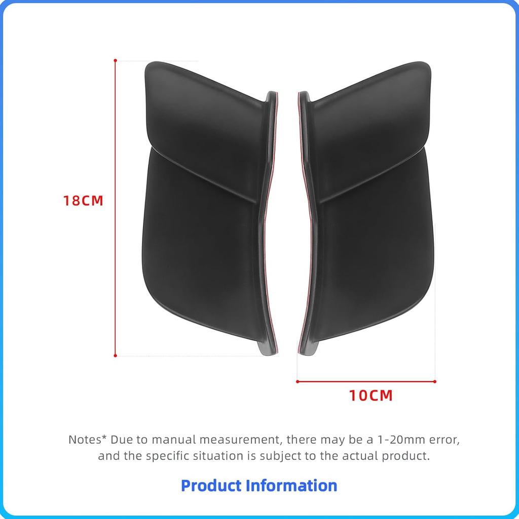 Motorcycle Rear Tail Spoiler Wing Fairing,ABS Carbon Fiber, Compatible with Ducati Panigale V2 V4S V4 V4R Super 2018-2024, 2-Piece Set (Matte Black)