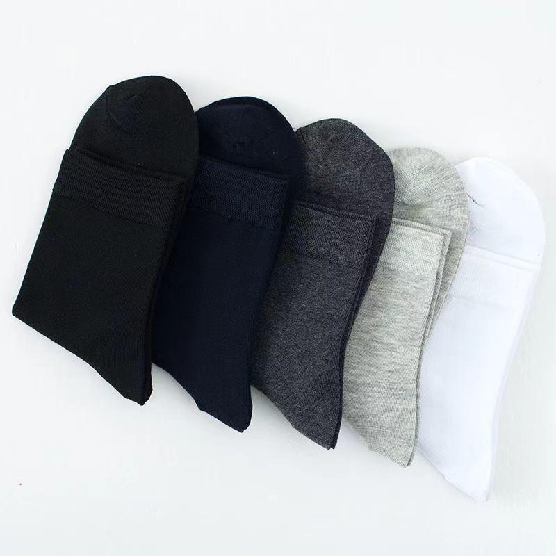 Men's Summer Cotton Short Socks - Breathable, Sweat-Absorbent Mesh Sports Socks