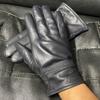 Mens Winter Sheepskin Gloves Fleece Lined Warm Windproof Driving Motorcycling