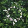 Flower Bowknot Bracelets for Women Aesthetic Sweet Handchain Party Jewelry Gift