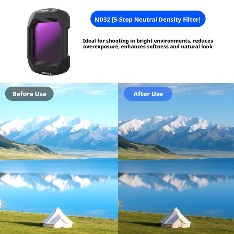 Magnetic Filter Set For DJI Osmo Pocket 4, UV/CPL/ND Filters, Multi-Layer Coating Optical Glass Lens Accessories