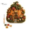 Märchenhaus DIY Bastelset 3D Thema Stanznadel für Anfänger & Erwachsene, Komplettes Miniaturdorf Bau-Set Stickset, Einfach