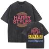 Harry Styles Together Tour 2026 Vintage Washed T-Shirt Men Women Pop Music Fashion Oversized Cotton Casual Streetwear