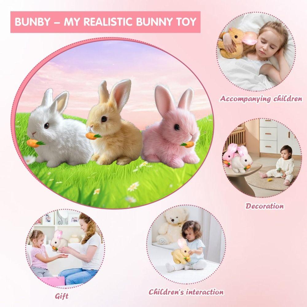 with Sounds and Movements Plush Bunny Doll Easter Rabbit Vitality Bliss Bunny  Easter