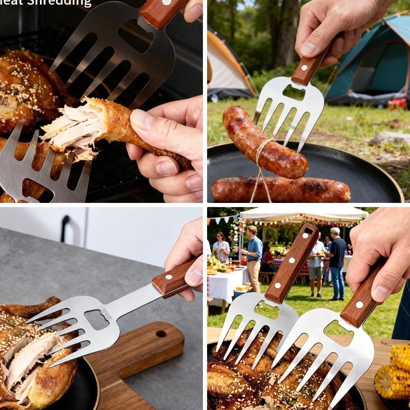Multipurpose Meat Shredding Tool Bear Claw for Cooking BBQ Salad Prep 5 Prong Sharp Claw Heavy Duty Rustproof Easy To Clean Tool 4