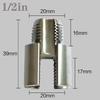 Integrated Internal & External Pipe Threading Tool, Rethreading Tool Kit, 2-in-1 Pipe Thread Cutter, Electric Drill Compatible Pvc Pipe Threader,