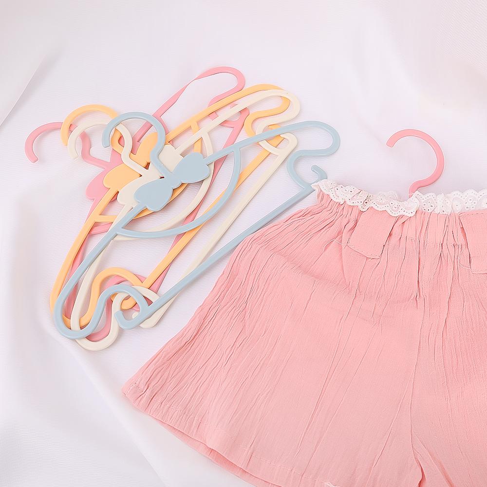 4/10PCS Children Clothes Hanger Baby Clothing Organizer Display Hangers Plastic Kids Coats Windproof Holder Rack Closet Storage