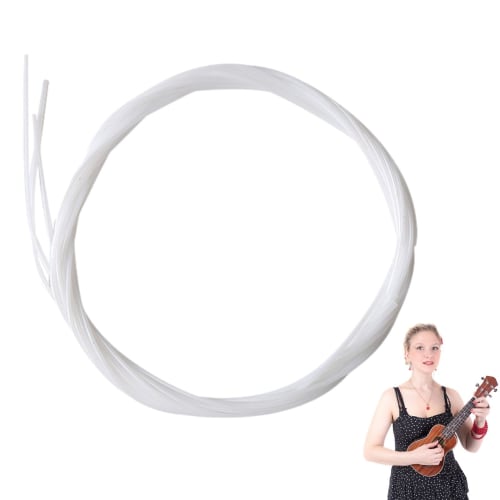 

Ukulele String Set | Set of 4 Tenor and Soprano Ukulele Strings, Nylon Ukulele Strings for Beginners, Easy on the Fingers, Sweet Tone for Standard Uku