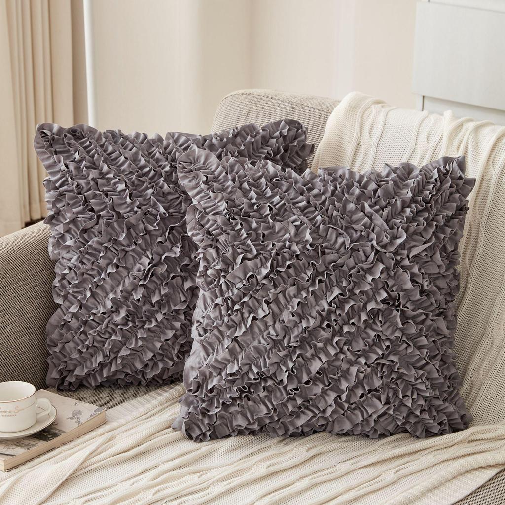 Handmade Embroidered Lace Pillowcase for Sofa or Bedside Cushion