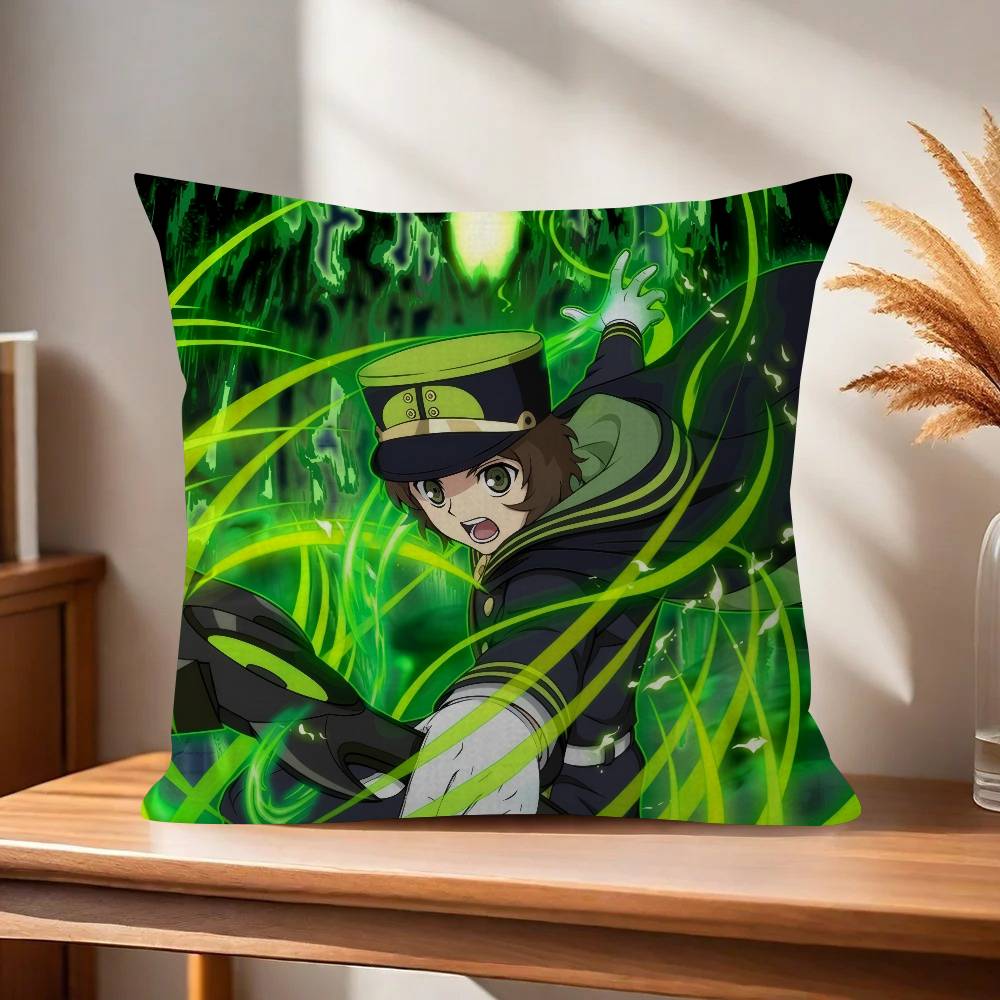Anime Seraph of The End   Pillow Cover Sofa Cushion Cover Home Room Decoration Children Gift