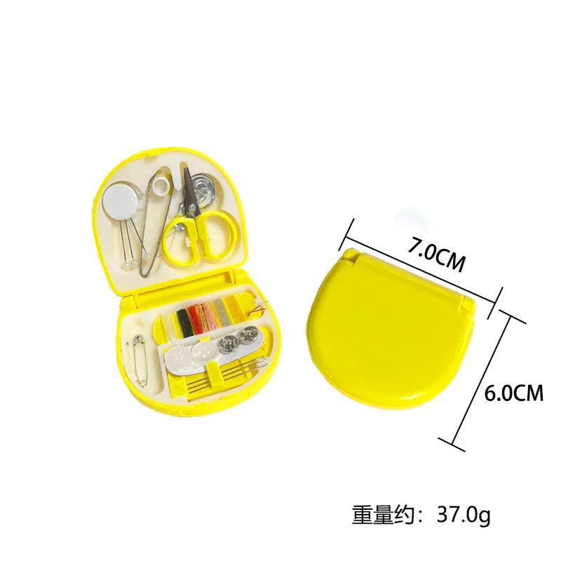 Portable Travel Mini Sewing Kit Buttons Pins Storage Boxes Handmade DIY Sewing Tools Scissor Thimble Needle Threads Box Set