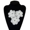 White Handmade Mesh Embroidery Flower Accessories Shirt Sweater Skirt Wedding Dress Diy Cloth Sticker Decoration