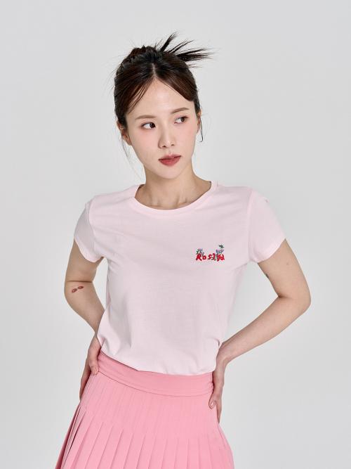 Losiya Slim Line T-Shirt / Pink