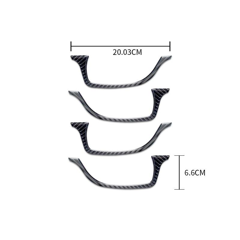 Car Door Handle Windows Control Panel Decorative Cover Trim Strips Carbon Fiber Sticker For Lexus NX200 Car Interior