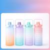 Gradient Color Sports Water Cup, Large-capacity Frosted Space Cup, Portable Outdoor Portable Sports Gradient Water Bottle