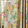 1PC NAPEARL European Pastoral Style Printed Colorful Curtains Full Blackout Curtains for Bedroom Living Room Balcony Window for Home Decor