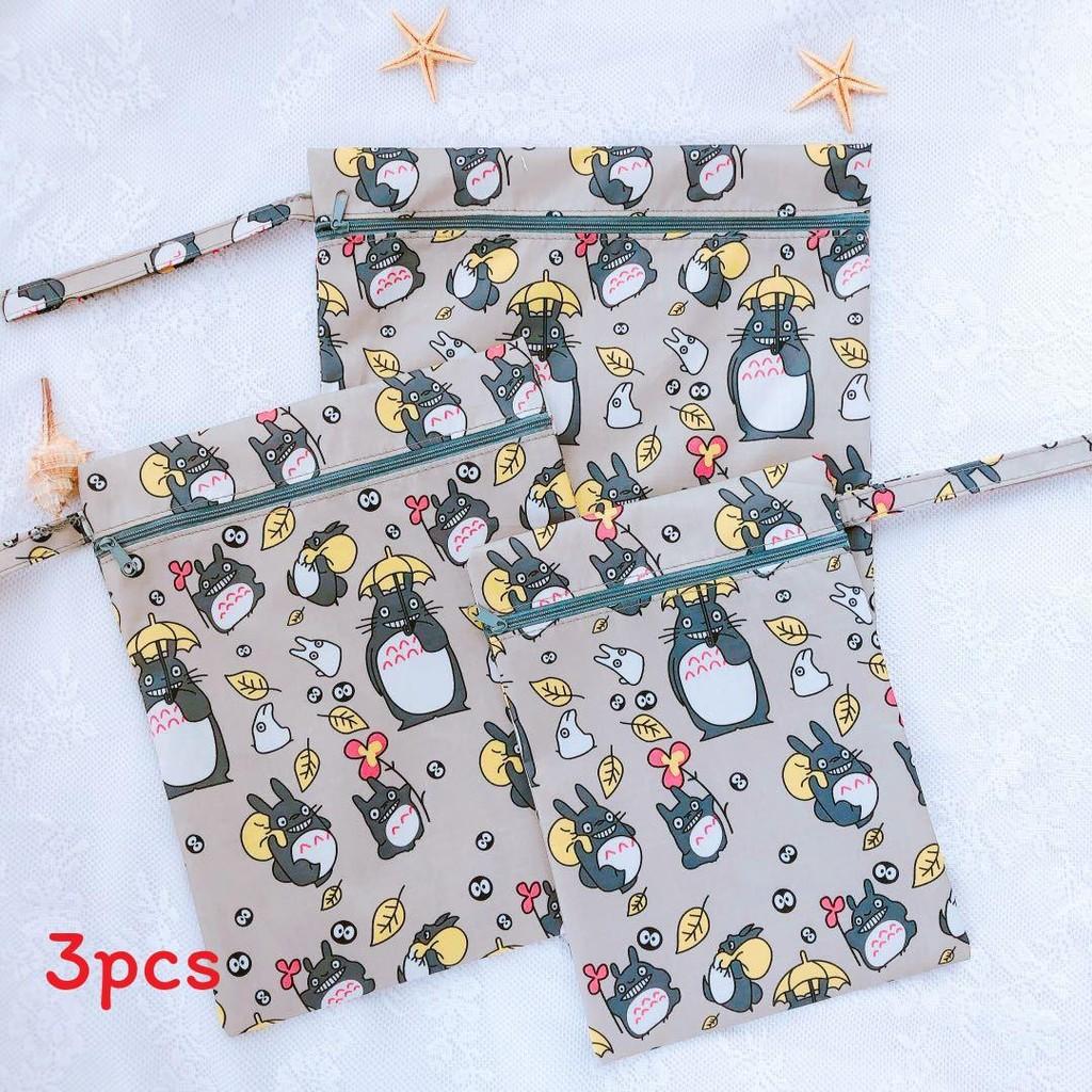 

Chan Travel Сумка для хранения Shin из водонепроницаемого материала для подгузников и детских вещей Gray Totoro