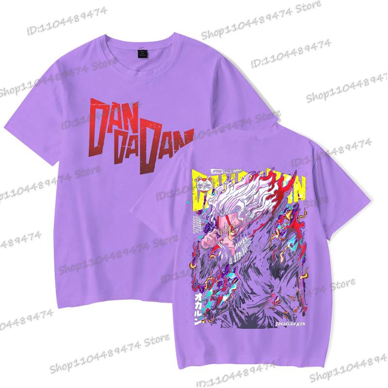 Anime Dandadan Okarun T-shirt Men Women Japanese Comic Ken Takakura Tops Tees Fashion Double Sided Graphics Dandadan Tshirt Gift