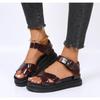 Women Summer Beach Sandals Sexy Plus Size PU Leather Shoes Fashion Comfortable Casual Non-Slip Platform Sandals