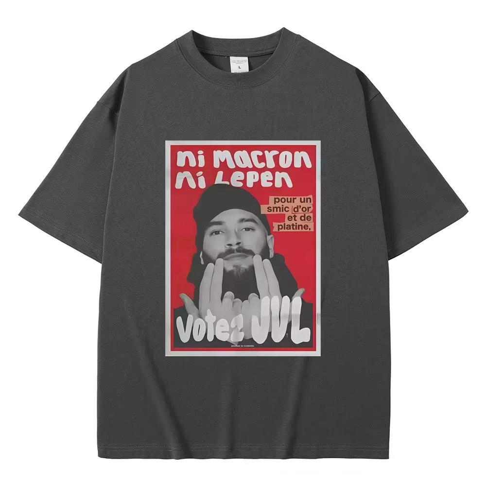 French Rapper JUL Graphic Tshirt Unisex Women Hip Hop Fashion Trend Tshirt Male Spring Summer Casual Cotton Short Sleeve Top