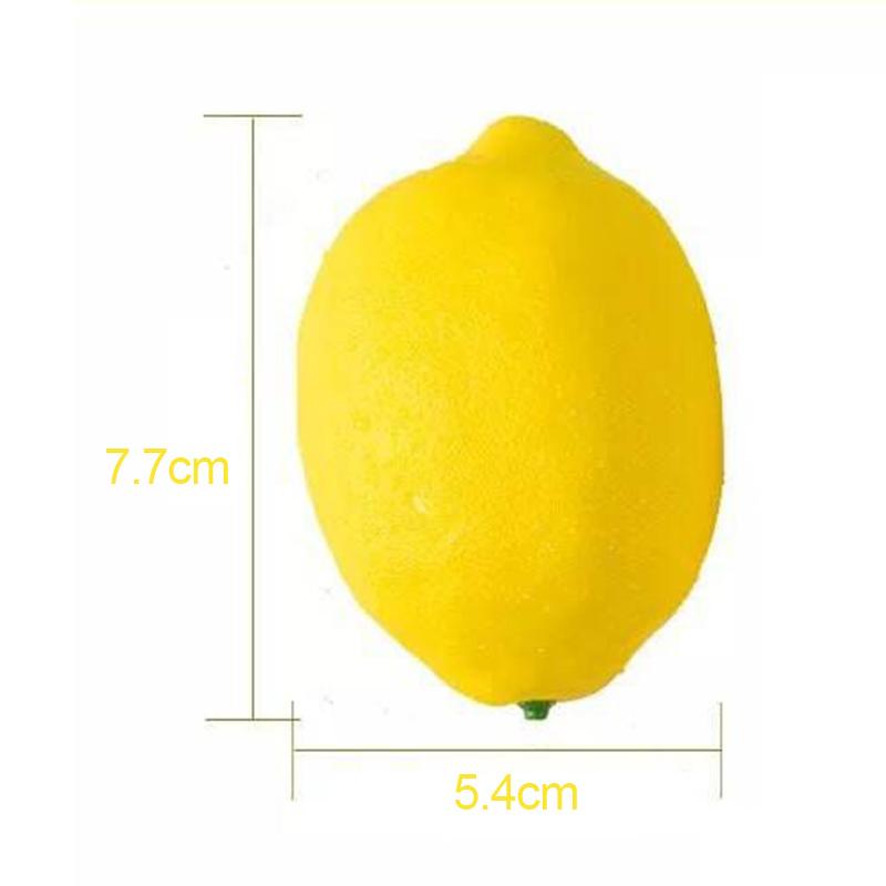 10pcs Artificial Fruit Lemon Lifelike Faux Foam Fruits Home Table Decoration Photography Props Imitation Fruits Model Simulation