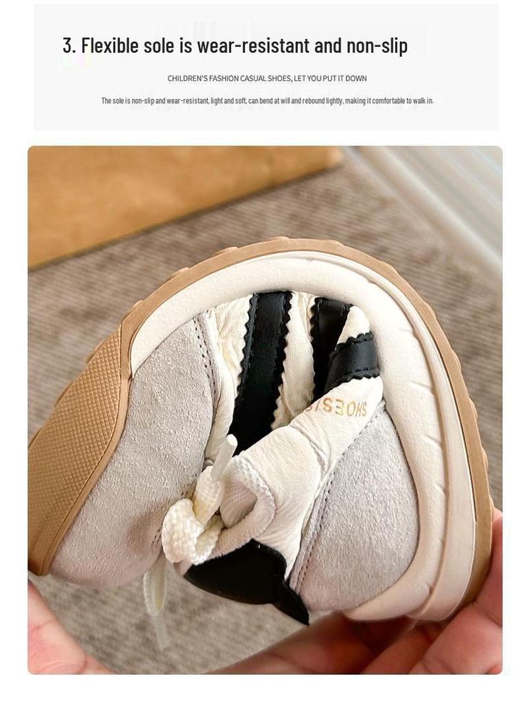 Autumn 2025 Kids' Sneakers: Korean Fashion Girls' Forrest Gump Style, Medium & Large Sizes, German Training & Casual Shoes