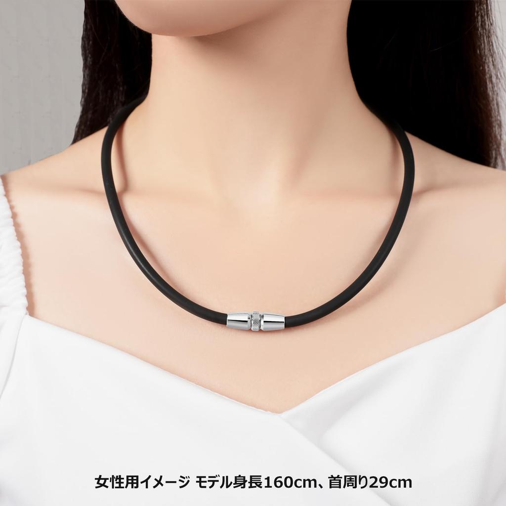 Static Static Eliminator Metal 3 Colors in 1 55cm [Kilig] Necklace, Magnetic, Germanium, Eliminator, Goods, Anti-Static, Silicone, Stylish, Popular,