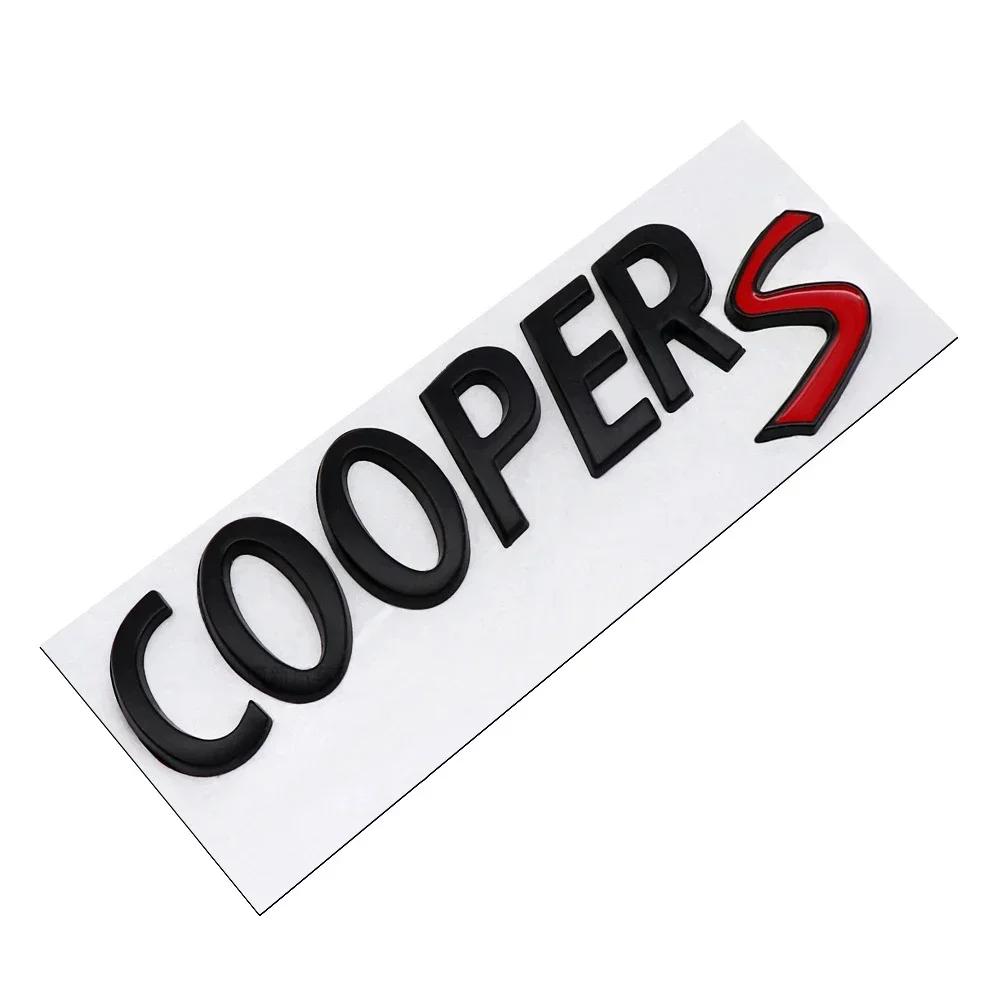 3D Metal COOPERS/D/SD Letter Badge Sticker Rear Trunk Emblem Decal High-Quality Automotive Exterior Accessories