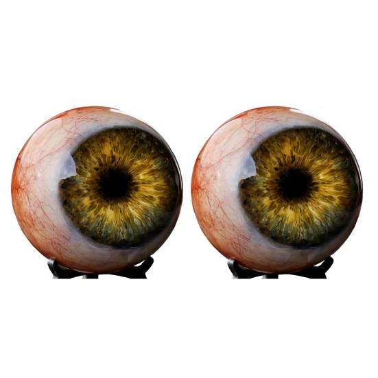 Realistisch Gotisch Oogbol Ornament Levensgetrouw Horror 3D Oog Beeldje Eng Donkere Fantasie Stijl Bureau Decoratie voor Halloween Huisdecoratie