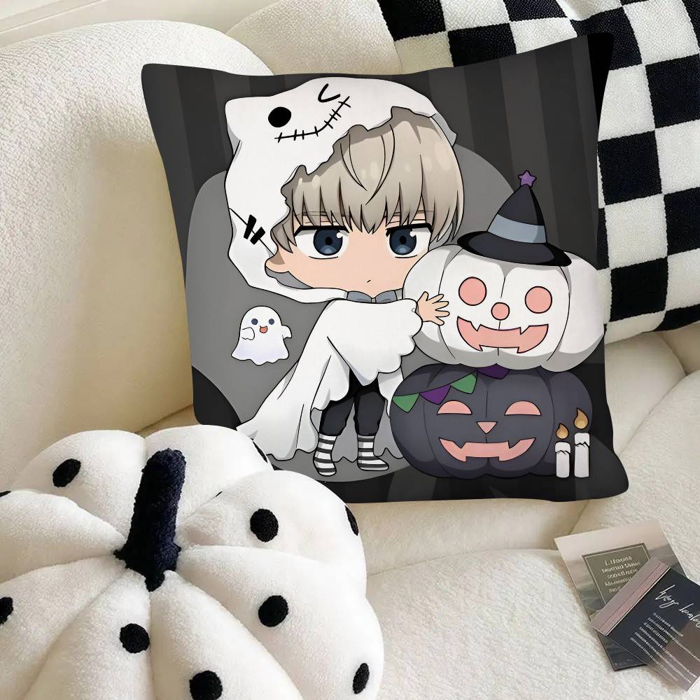 Anime Kaji Ren Windbreaker Kissenbezug Mode Quadratischer Kissenbezug Schlafzimmer Sofa Zimmer Innendekoration Freizeit