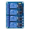 1-5PCS 4 Channel Relay Board AVR 51 PIC 5V 12V 4-Channel Relay Module with Optocoupler Relay 4 Way Relay Module for Arduino