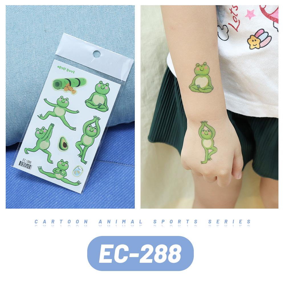 Ruikalong Waterproof Kids Tattoo Stickers: Creative Cartoon Animals, Realistic Cats & Dogs Temporary Tattoos 120*75mm
