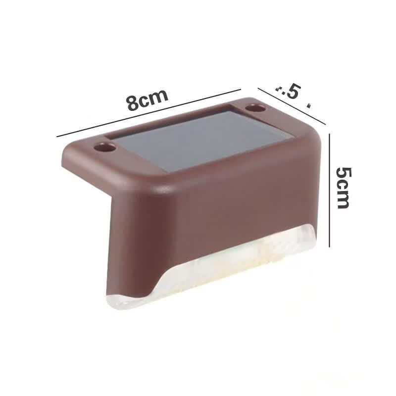 Lishi Solar Outdoor Decorative Step Lights (8-Pack)