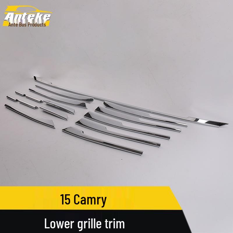 Compatible Camry Middle Grille & Front Lip Trim for 15 Models
