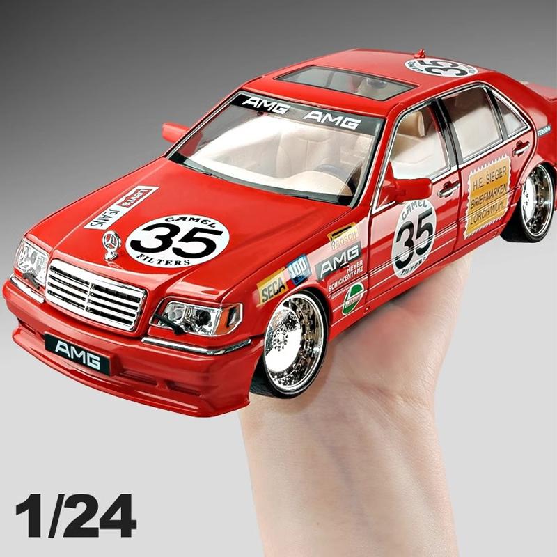 Simulation 1/24 Scale Mercedes Benz S W140 320SEL Modified Version Alloy Racing Car Diecast Model Collection Decorative Gift Boys