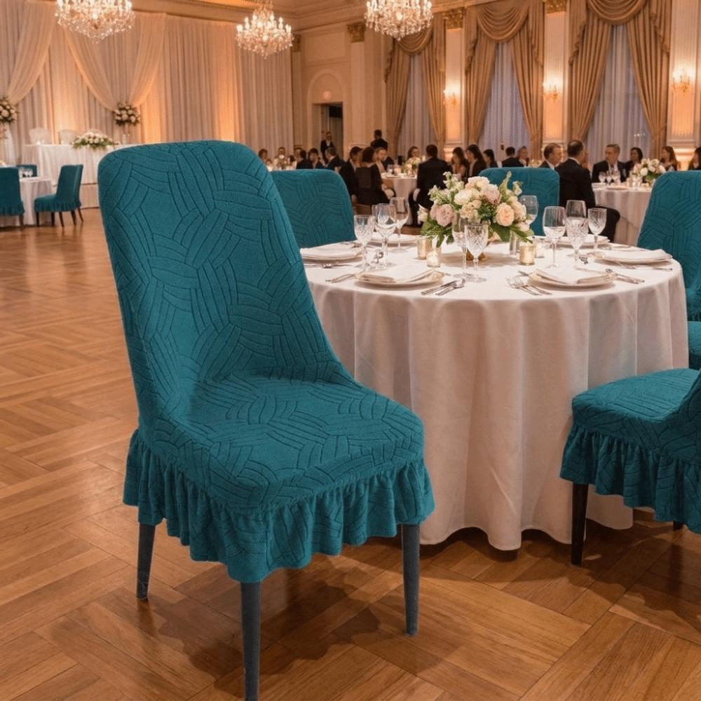 Dustproof Dining Chair Covers Elastic Stool Covers Removable Seat Protectors All Seasons