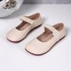 Single shoes women's new temperament retro flat-soled soft-soled Doudou shoes casual and gentle with skirts and small leather shoes