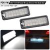 2pcs LED Number License Plate Light Lamp For VW Golf4/5/6/7 Passat B6 CC Eos Polo Superb Seat Leon Altea canbus no error White