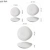 Irregular Ceramic Deep Plate Water Ripple Pure White Salad Plate Thick Soup Plate Dessert Dish Pasta Plates Creative Tableware
