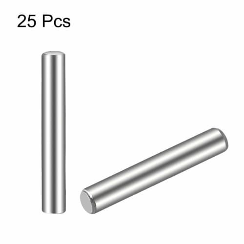 uxcell 2.5mm x 18mm Dowel Pins, 25 Pieces, Shelf Dowels, Parallel Pins, Shelf Brackets, 304 Stainless Steel, Cylindrical, Furniture Support, Joints, D