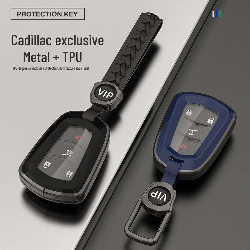 TPU Full-Cover Key Fob Shell for Cadillac XT5, CT5, XT4, XT6, XTS, ATSL