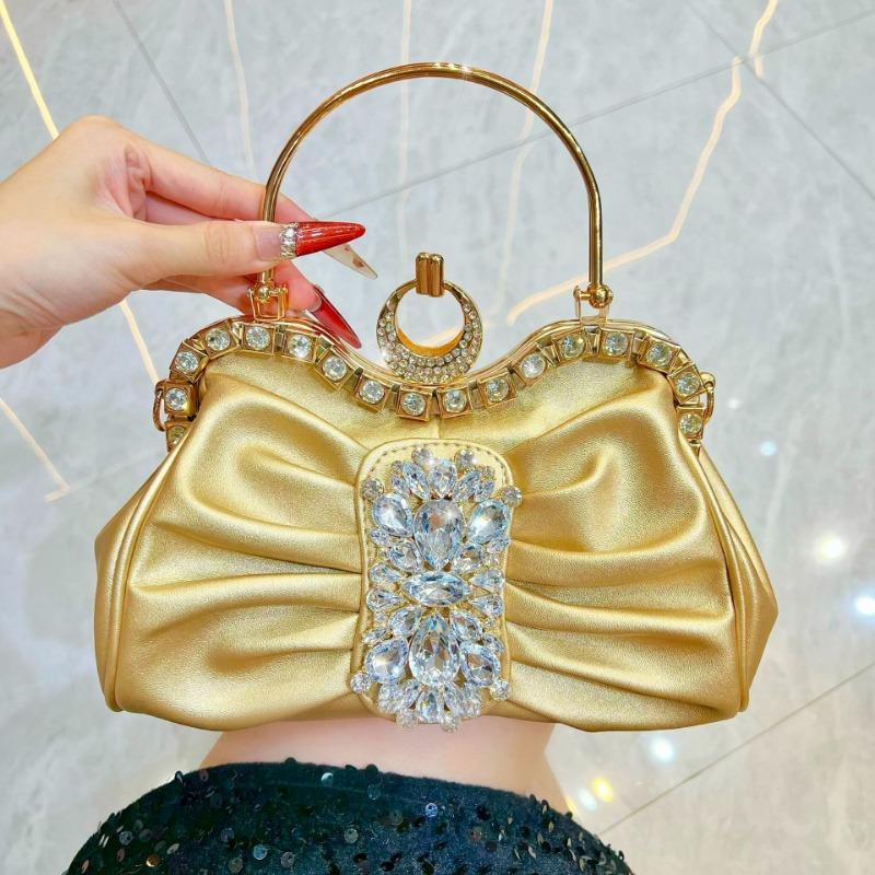 Evening Party Handbag, Fashionable Lady's Evening Dress Bag, Wedding Bag, Small Square Bag, Exquisite Banquet Bag