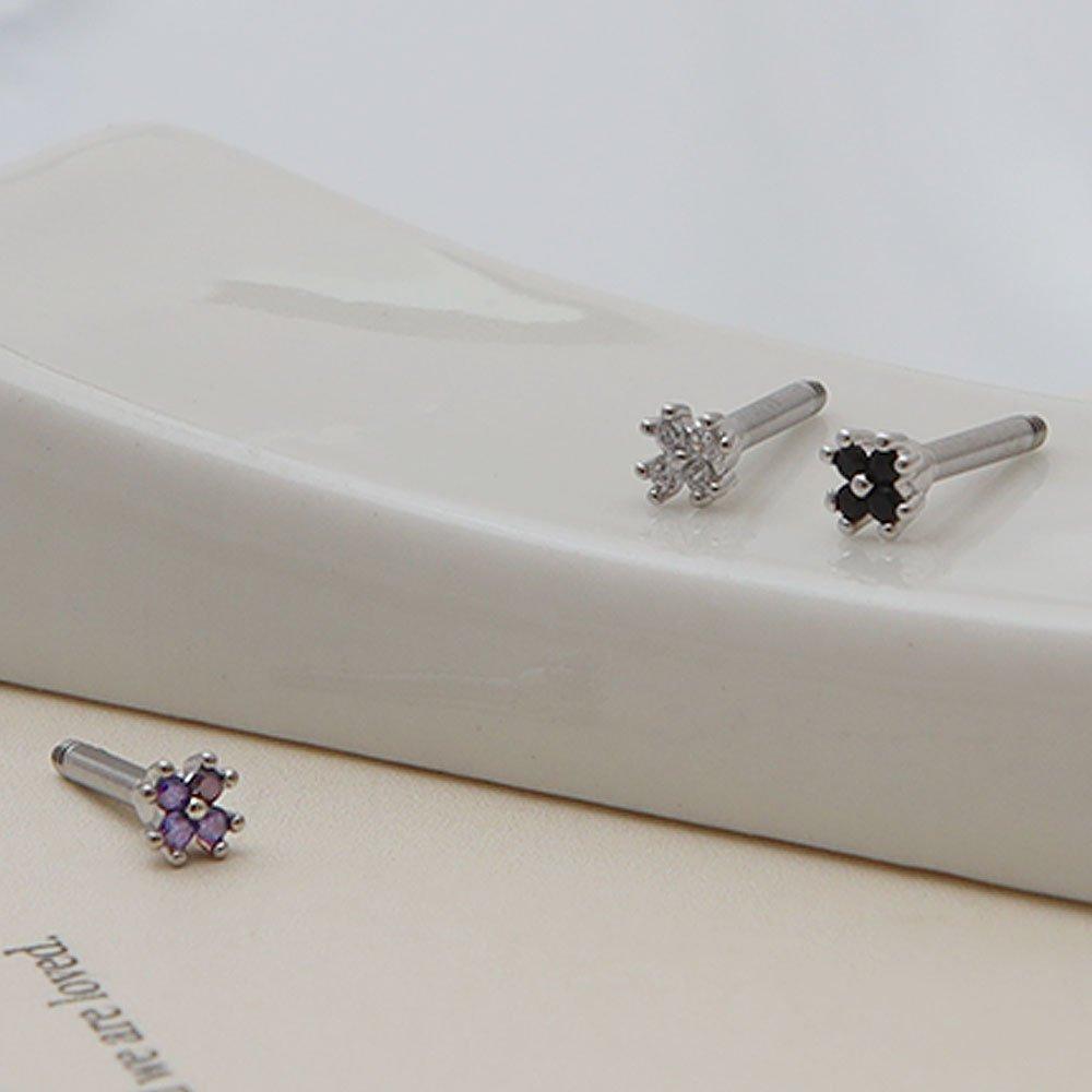 (1+1) Fashion Sweet Flower Piercing One Side Sale
