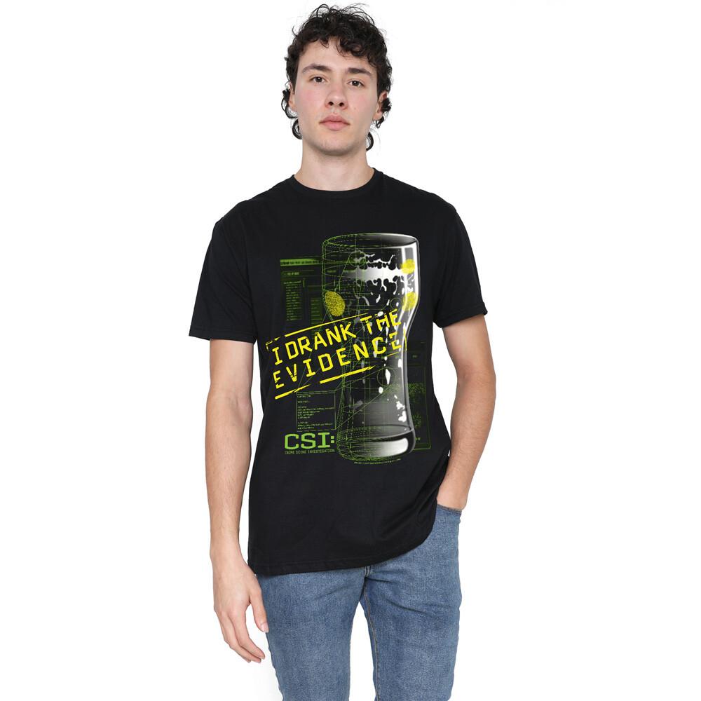 Csi I Drank The Evidence T-Shirt S-2XL Black XXXXL